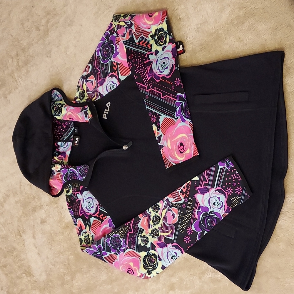 Girls Fila Active Jacket Pullover Hoody